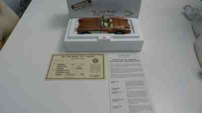 DANBURY MINT CHIP MILLER 1957 CORVETTE IN AZTEC GOLD - EXCELLENT CONDITION