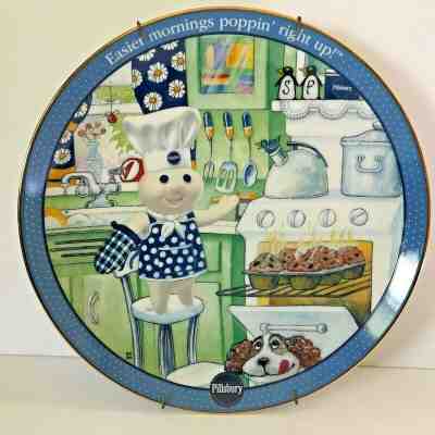 Pillsbury Doughboy Danbury Mint Plate Rise and Shine Baking Buddies Bill Bell