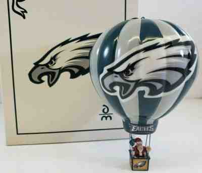 Philadelphia Eagles  NFL Victory Hot Air Balloon Danbury Mint Christmas Ornament