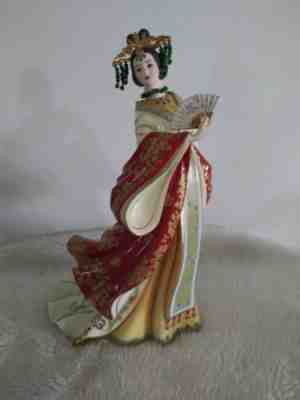 Vintage Danbury Mint Jade Empress by Lena Liu Porcelain Figurine RARE 10" 