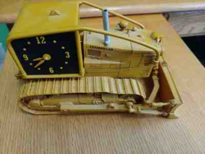 RARE DANBURY MINT CATERPILLAR CAT CRAWLER D9 DOZER DESK CLOCK