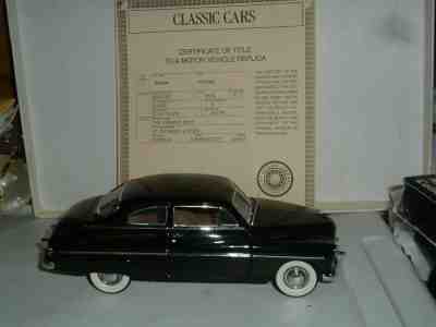 Danbury Mint 1949 MERCURY CLUB COUPE Diecast Car 1:24 scale Mint Cert NO Box