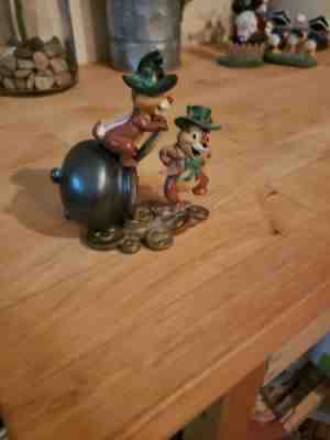 Disney Danbury Mint 3.5" Chip & Dale March Figurine Perpetual Calendar Figurine