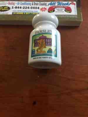 Danbury Mint Garfield Spice Jar- Parsley