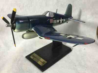 Danbury Mint ~ Vought F4U Corsair "PAPPY" BOYINGTON ~ Desk Model 1:32 w/ Display