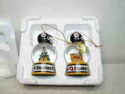  Pittsburgh Steelers Danbury Mint Snow Globe Christmas Tree Ornament 