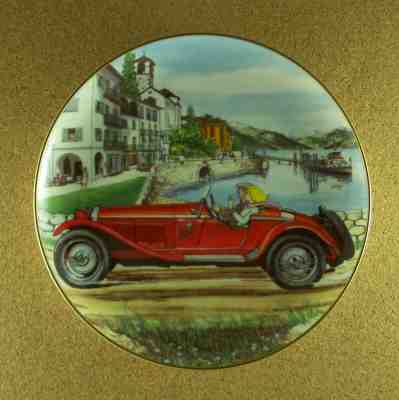 "VACATION RESORT" 1931 ALFA ROMEO Plate The Golden Age of Motorcars Danbury Mint