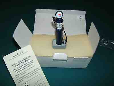 DANBURY MINT GAS PUMP EXTRA RARE *BLUE* COLOR 1930 MOBILGAS TOKHEIM CUT 850 ~ 
