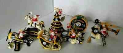 rf LOT 8: 2006-13 Pittsburgh Steelers Danbury Mint Christmas Ornament,NEVER USED