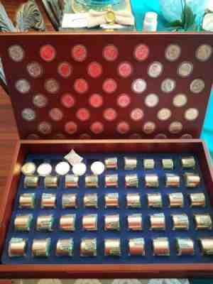 U.S. Presidential Dollar Collection Issued By Danbury Mint - Gold  W/Case