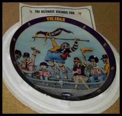 Minnesota Vikings Ultra Rare Danbury Mint Plate #8 The Ultimate Vikings Fan