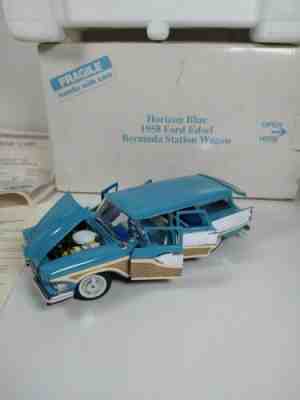 1958 Ford Edsel Bermuda Station Wagon in Horizon Blue Danbury Mint 1:24 B407