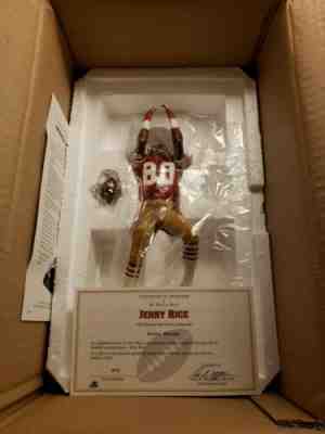 Danbury Mint Jerry Rice #80 SF 49'ers Figurine Statue Sculpture HOF NIB!!
