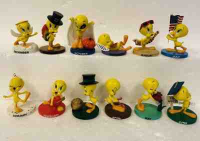 12pc GOEBEL Danbury Mint Perpetual Calendar Tweety Bird Figurines See Remarks* 
