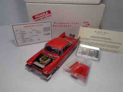 DANBURY MINT 1:24 1958 PLYMOUTH FURY PRO STREET" BNIB W/ DOCS COMPLETE W/ DOCS