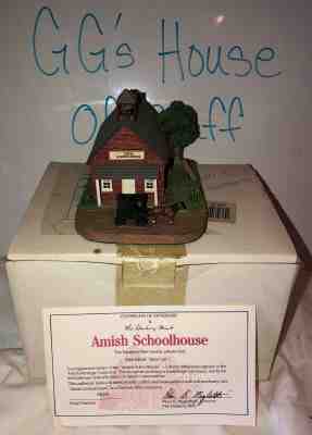 1993 Danbury Mint Amish Heritage Collection "Amish Schoolhouse"