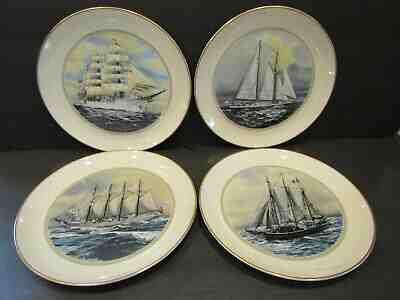 THE OFFICIAL TALL SHIPS Fine China 4 PLATES SAGRES CHRISTIAN RADICH-GORCH FOCK