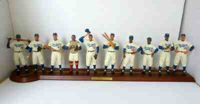1955 Brooklyn Dodgers Team Figures Danbury Mint World Series Champions