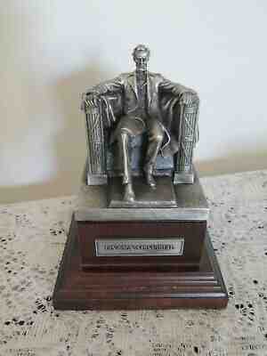 Danbury Mint The Abraham Lincoln Memorial Pewter Sculpture
