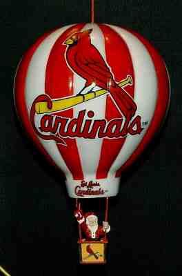 DANBURY MINT ~ ST LOUIS CARDINALS ~ 2003 VICTORY BALLOON CHRISTMAS ORNAMENT