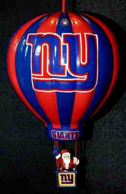 DANBURY MINT ~ NEW YORK GIANTS ~ 2003 VICTORY BALLOON CHRISTMAS ORNAMENT
