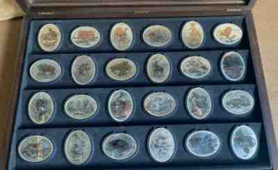 DANBURY MINT STERLING SILVER Wildlife Of The World Complete Collection 24 Coins