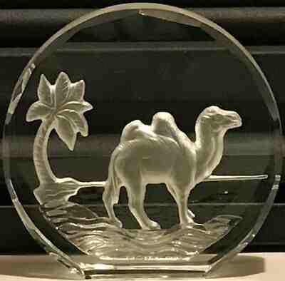 Danbury Mint Wildlife Crystals Paperweight BACTRIAN CAMEL Made in West Germany
