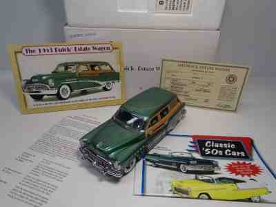 DANBURY MINT 1953 BUICK ROADMASTER ESTATE WAGON  NIB W/DOCS& 2 BRO. COMPLETE