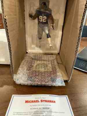 MICHAEL STRAHAN DANBURY MINT ALL STAR FIGURINES NEW YORK GIANTS STATUE RARE