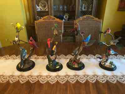 DANBURY MINT 2001 NATIONAL GEOGRAPHIC "SONGBIRDS OF SPRING" BIRD FIGURINES