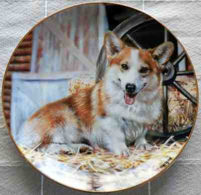 Country Corgi by Rick Garland Pembroke Welsh Corgi Danbury Mint Collector Plate