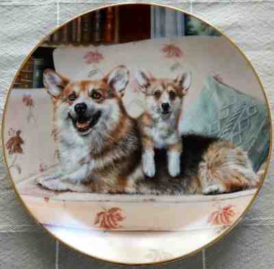 Couch Potatoes by Rick Garland Pembroke Welsh Corgi Danbury Mint Collector Plate
