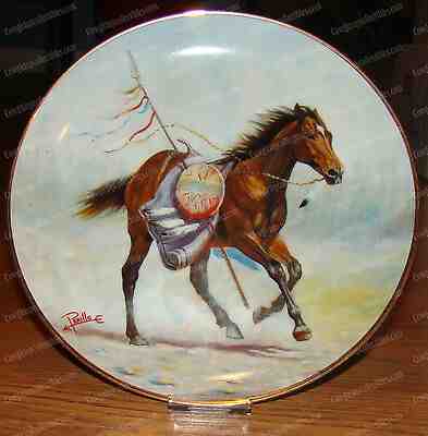 Gregory Perillo, Free Spirit, Crow War Pony (1991) Porcelain, Indian War Pony
