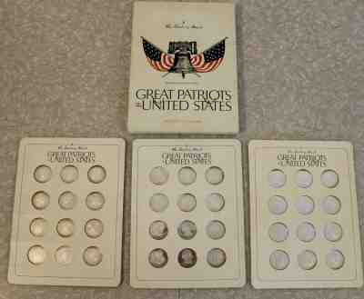 RARE Vintage The Danbury Mint Great Patriots of the United States 36 Medal Coins
