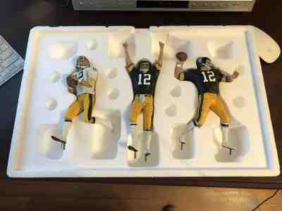 Danbury Mint Terry Bradshaw Pittsburgh Steelers Three-Piece Figurine