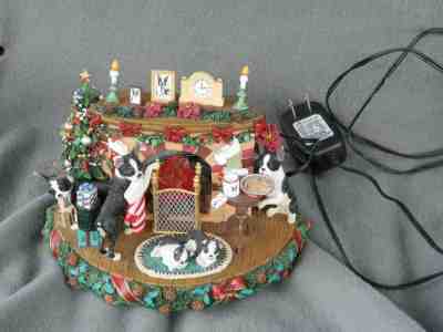 Danbury Mint Boston Terrier A Cozy Christmas Eve Estate Find