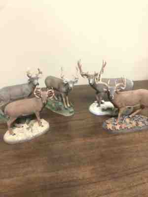 "GRAND SLAM" DEER SCULPTURES BY CRAIG PHILLIPS, The Danbury Mint