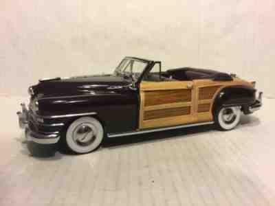 DANBURY MINT 1948 CHRYSLER TOWN & COUNTRY CONVERTIBLE 1/24 DIE CAST CAR