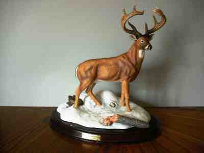 Danbury Mint, "The Jordon Buck", Whitetail Deer Figurine, wildlife, Sculpture