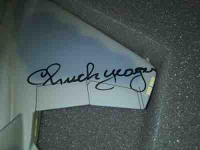 CHUCK YEAGER SIGNED F-15 EAGLE DANBURY MINT AUTOGRAPHED bell x-1 p-51 mustang