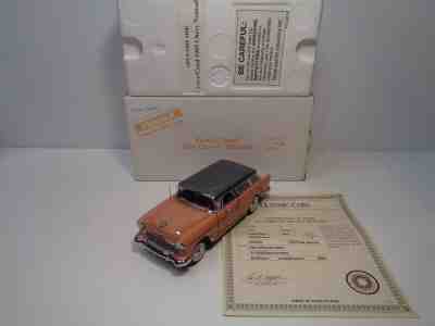 DANBURY MINT 1955 CHEVROLET NOMAD STATION WAGON CORAL / GREY BNIB W/ TITLE  
