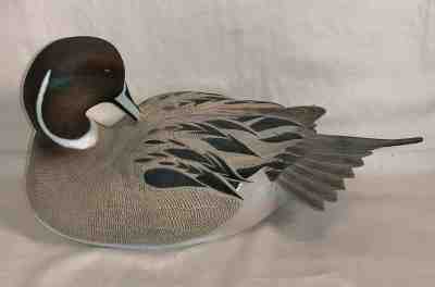 Danbury Mint George Kruth 12 -13" PINTAIL DUCK DECOY waterfowl display SCULPTURE