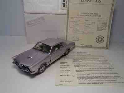 DANBURY MINT 1965 PONTIAC GTO SPT.CP  BNIB COMPLETE-- TRI-POWER --W/DOCS SHARP