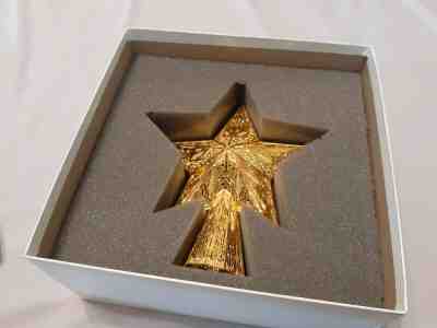 Danbury Mint Gold Ornaments Star Christmas Tree Topper