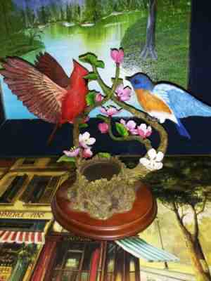 Danbury Mint "Blossoming Friendship" by Bob Guge Figurines - Candle Holder.