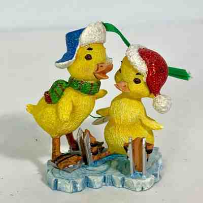 Danbury Mint Baby Animal Collection, Baby Ducks, Ducklings, Christmas Ornament