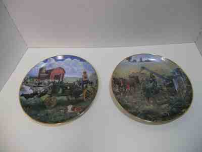 2 Vintage John Deere Collector plates 