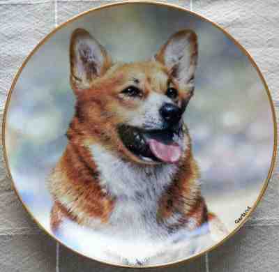 Faithful Friend - Rick Garland Pembroke Welsh Corgi Danbury Mint Collector Plate