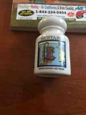 Danbury Mint Garfield Spice Jar-Mustard