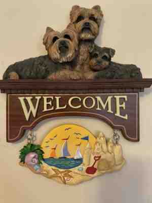 Yorkie Welcome Sign Danbury Mint